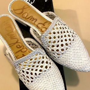 COPY - Woven Leather Summer Mules